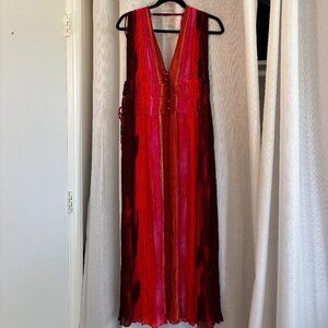 Zara red/ purple flowy dress!